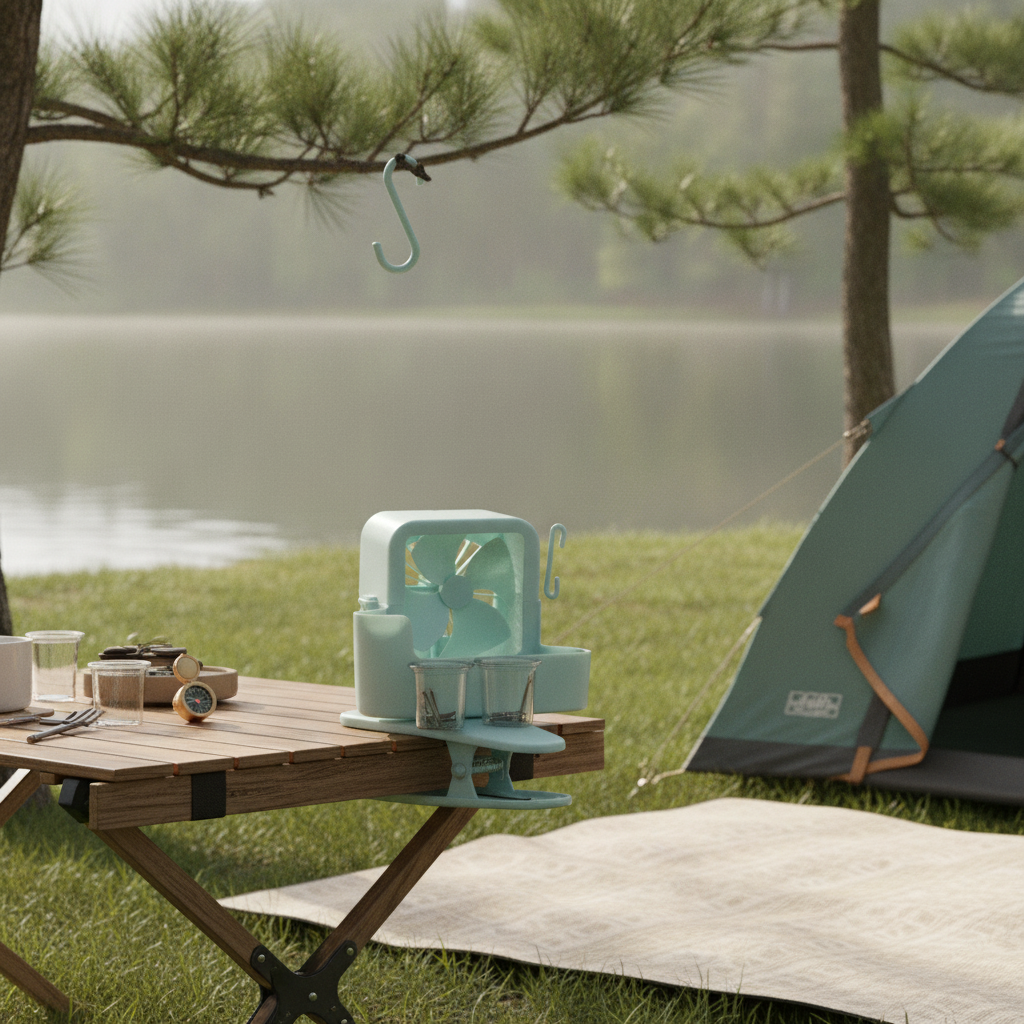 Ventilateur de Refroidissement Portable – Clip Bureau & Camping