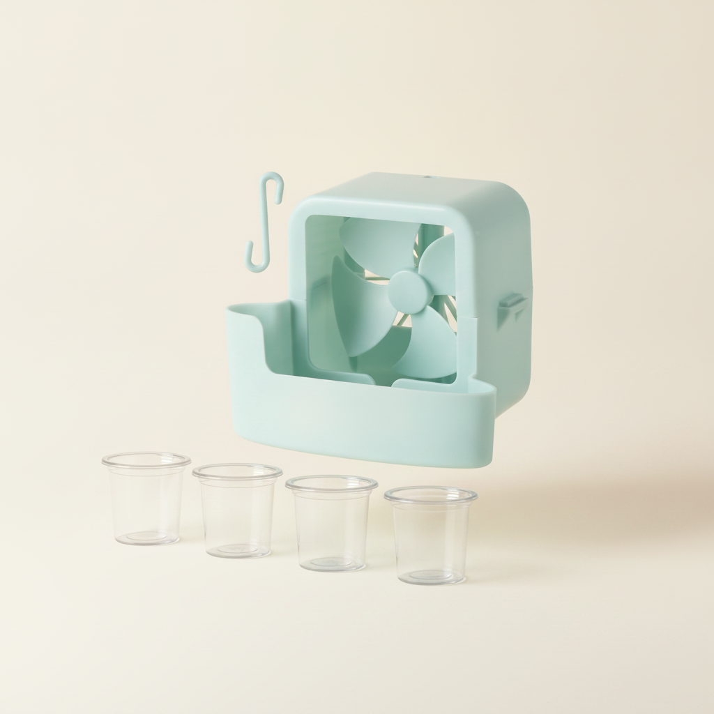Ventilateur de Refroidissement Portable – Clip Bureau & Camping